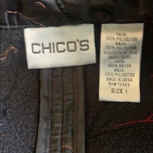 Chico’s Black Light Weight Puffer Jacket - Picture 3 of 6